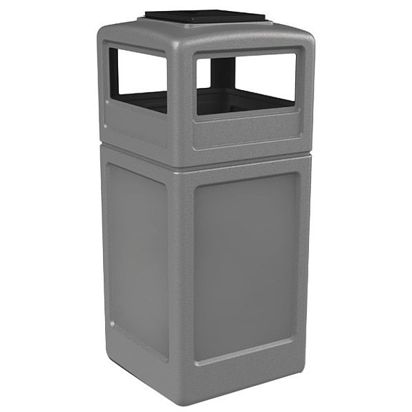 42 gal Trash Can, Gray