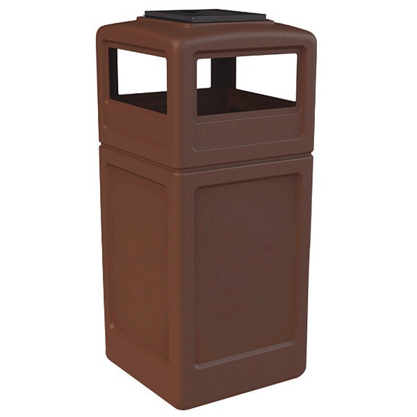 42 gal Trash Can, Brown