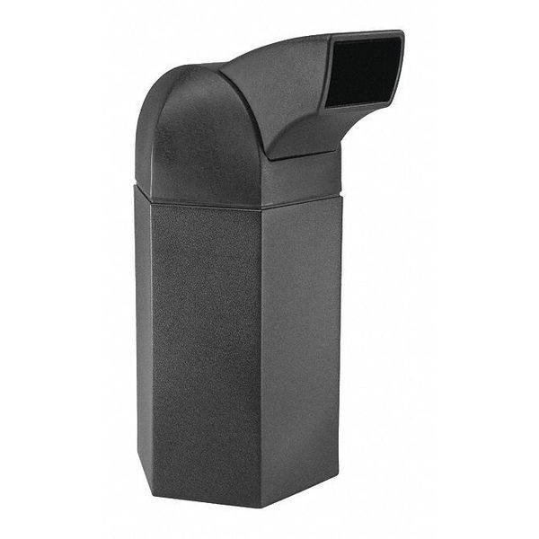 50 gal Trash Can, Black