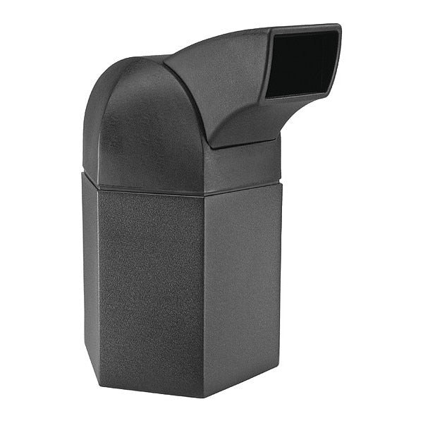 45 gal Trash Can, Black