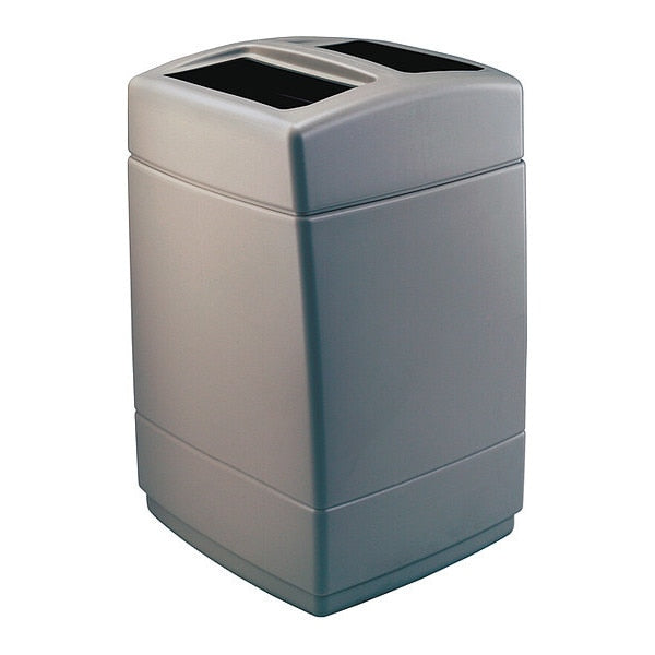 55 gal. Trash Container, Charcoal