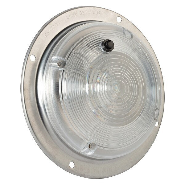 Dome Lamp, Round, Clear, Bulb Replaceable