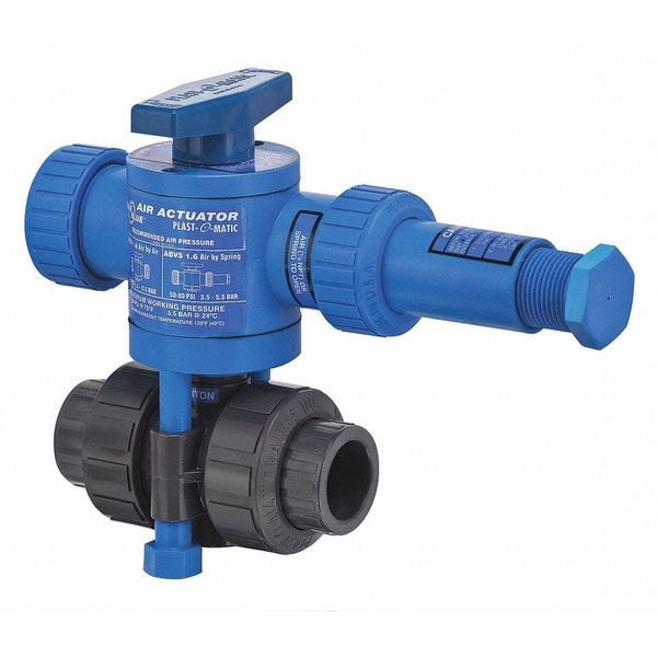 Air x Spring Ball Valve, PVC, 1/2