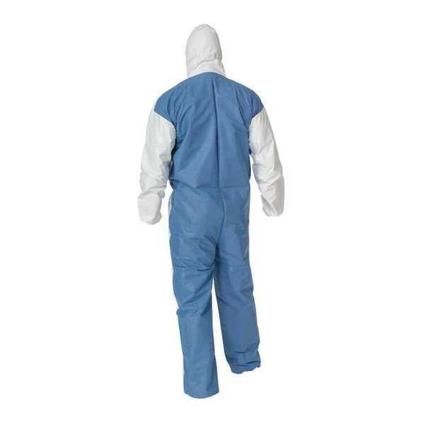 Hooded Coveralls, White, M, Elastic, PK25, White, Zipper