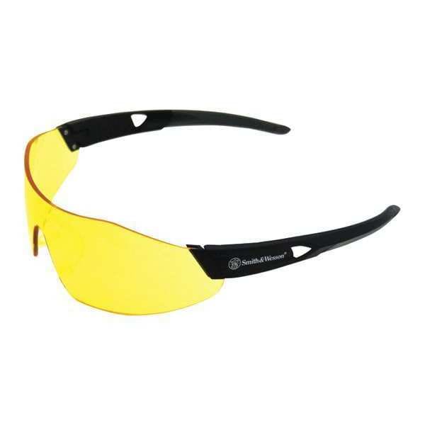 Safety Glasses, Amber/Yellow Polycarbonate Lens, Anti-Fog, Scratch-Resistant