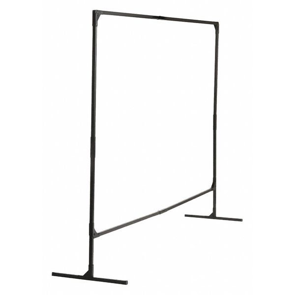 SturDScreen Frame 6 x 8 Single Panel T Leg BLK Weld Curtain