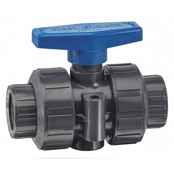 Manual Ball Valve, PVC, 1/2