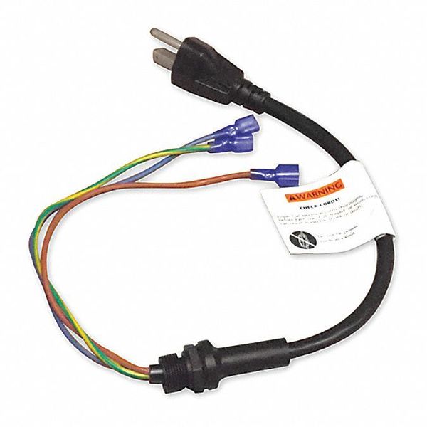 Power Cord Assembly w/ Locknut & Washer