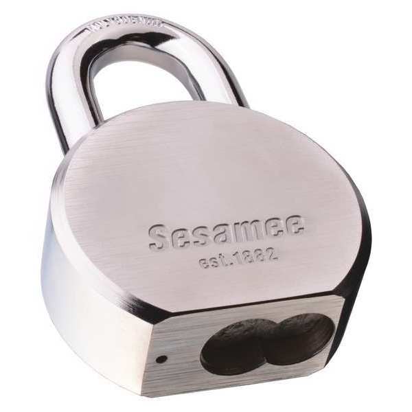 Round Body Steel Keyed Padlock, KIK, Steel Body, 7/8