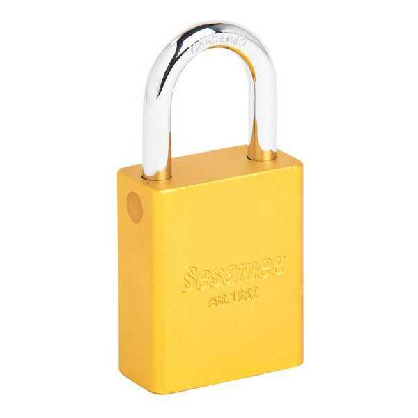 Alum Safety Lockout Padlock, KD, Yellow