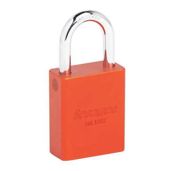 Alum Safety Lockout Padlock, KD, Orange