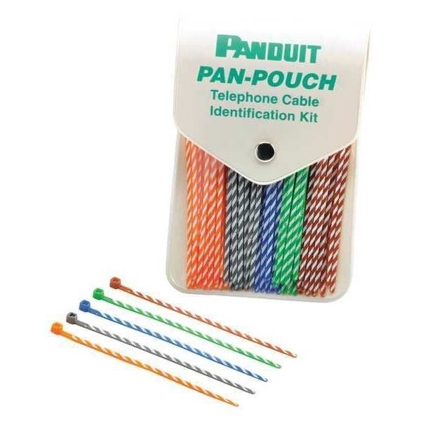 Assorted Cable Ties, w/Pouch, PP5X50F