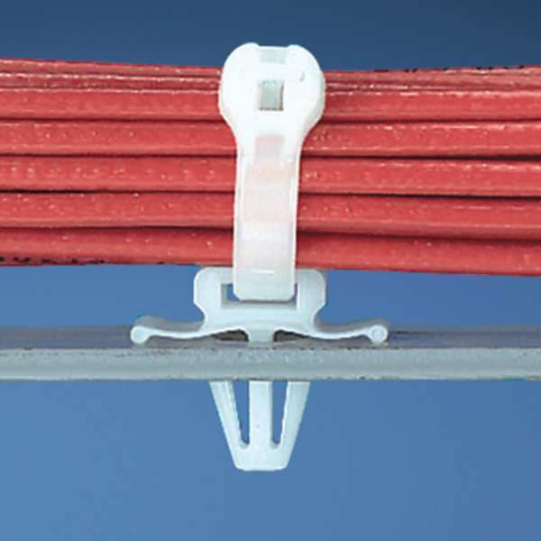 Cable Tie Mount, Through Panel, PK100
