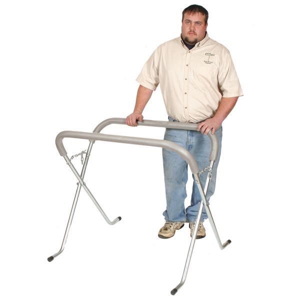 Panel Stand, Cushioned top Rail, Adj Width