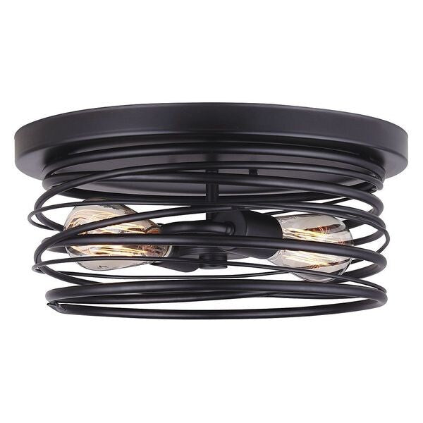 Flush Mount Light, 2 Light, 13-7/8
