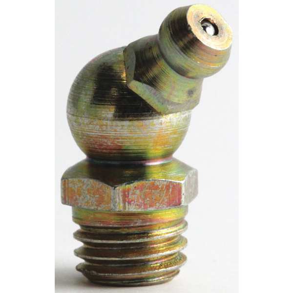 Grease Fitting, M10mm, x1.5 45D CSZ, Yellow