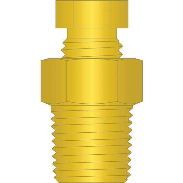 Tubing Connector Fitting Straight, 1/8