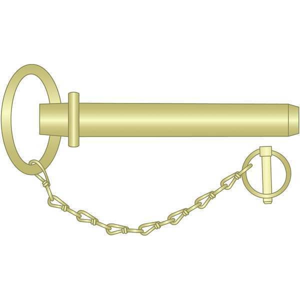 Hitch Pin Round Handle, 5/8