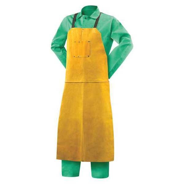 Side Split, Cowhide Bib Apron, 48