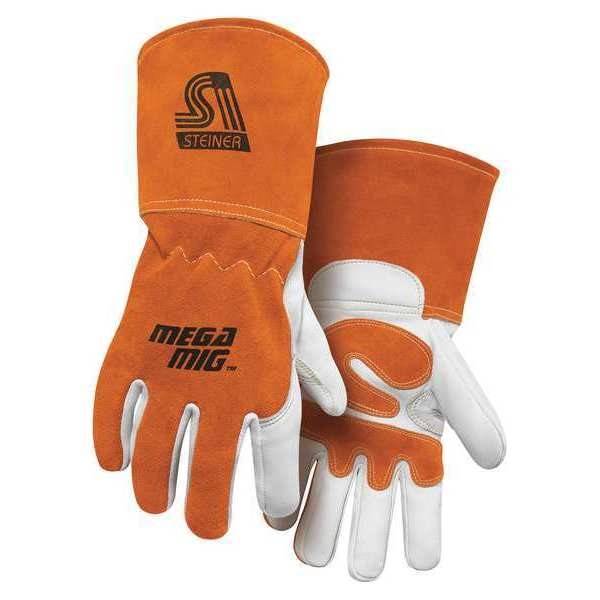 Welding Gloves, MIG Application, Orange, PR