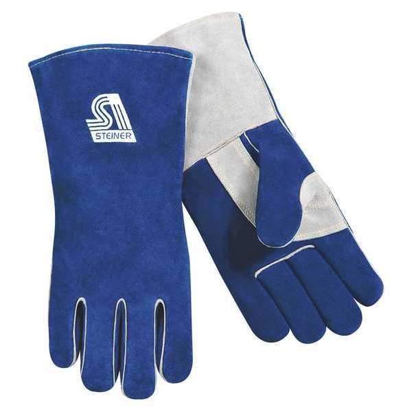 Stick Welding Gloves, Cowhide Palm, L, PR