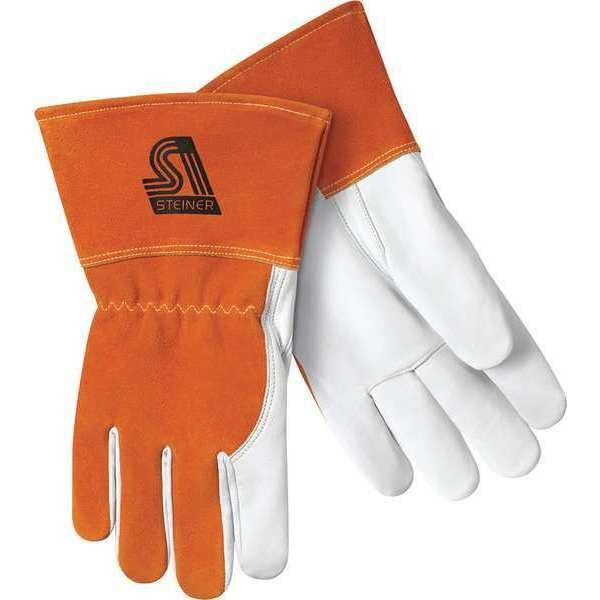 MIG Welding Gloves, Goatskin Palm, XL, PR