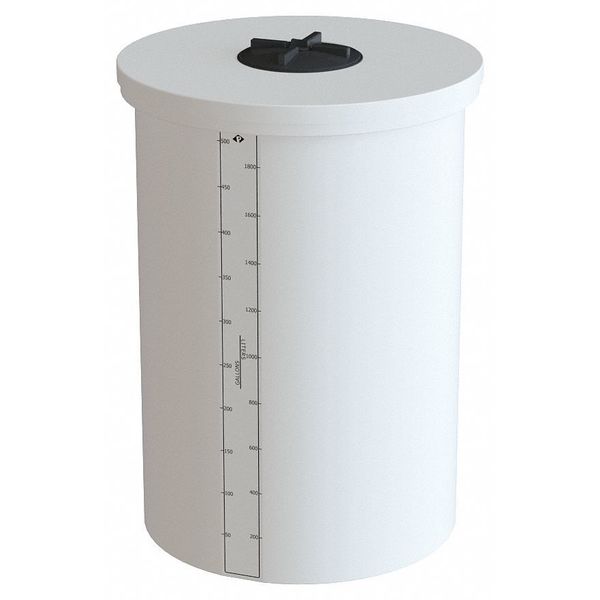 Solid Top Process Tank Nat XLPE 500 Gal