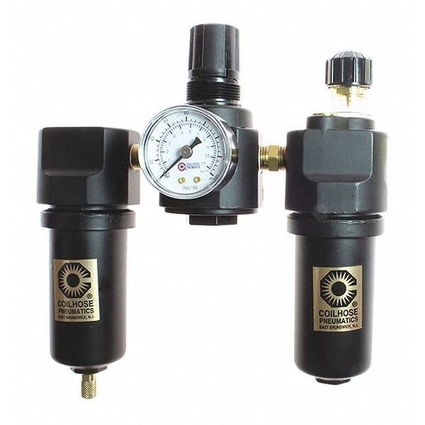 F/R/L Trio W/Automatic Drain Gage Metal Bowl 3/8
