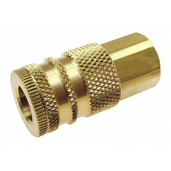 Industrial Coupler FPT Brass 1/4