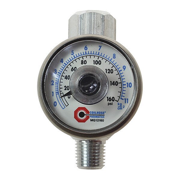 In-Line Flow Regulator W/Gauge 1/4