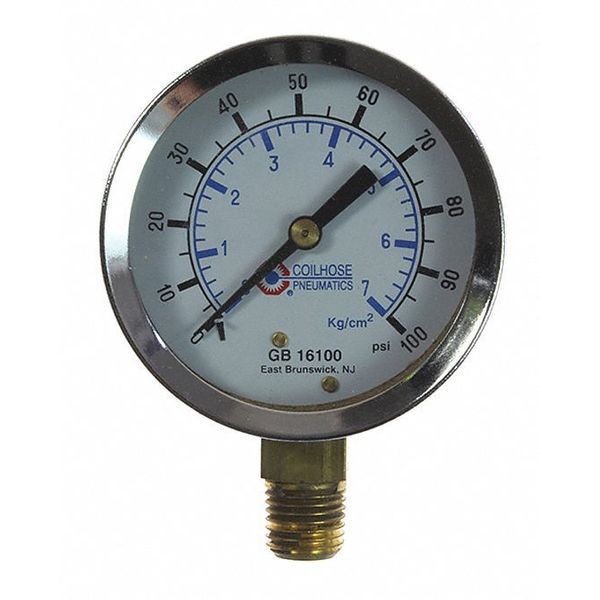 Chrome Dial Gauge 1/4