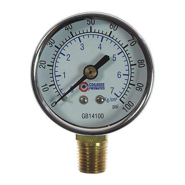 Chrome Dial Gauge 1/4