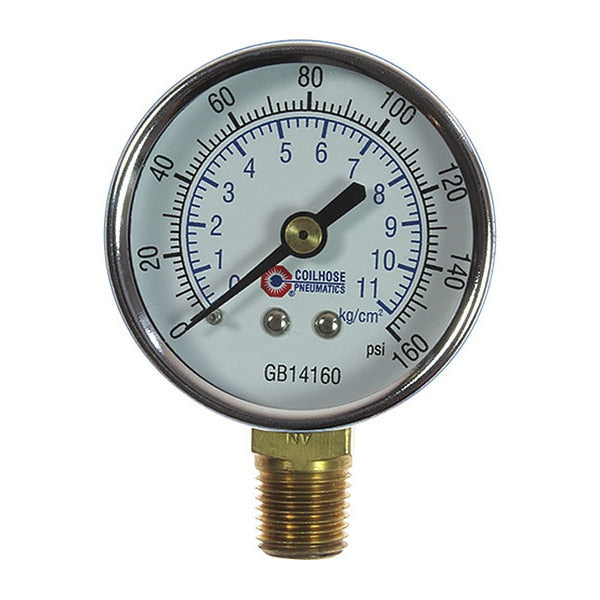 Chrome Dial Gauge 1/4