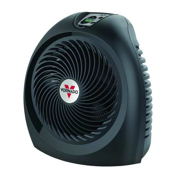 Portable Electric Heater, 750W/1500W, 120V AC, 1 Phase