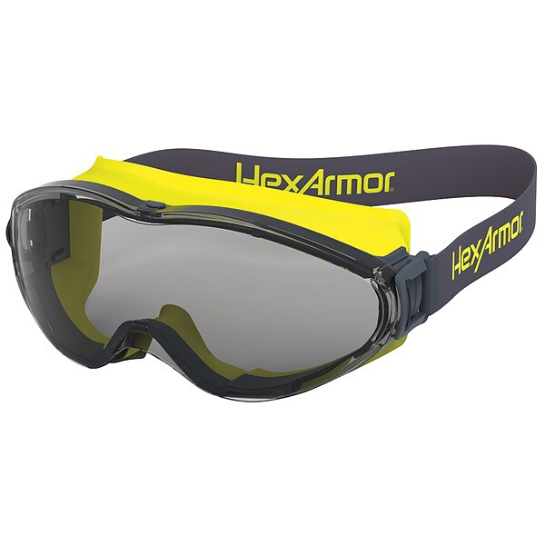 Safety Goggles, Gray Anti-Fog, Scratch-Resistant Lens, LT300 Series