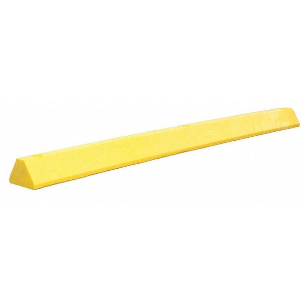 Parking Block, Stndr, 6 ft., Yellow, Spikes