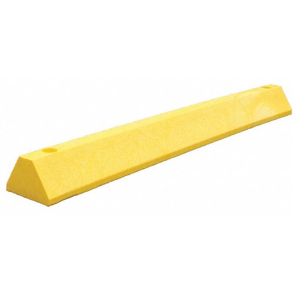 Parking Block, Stndr, 4 ft., Yellow, Spikes