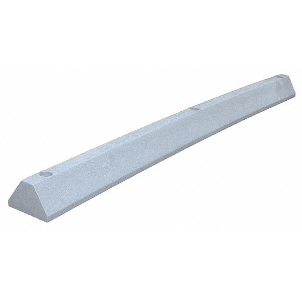 Parking Block, Standard, 6 ft., Gray, Lags