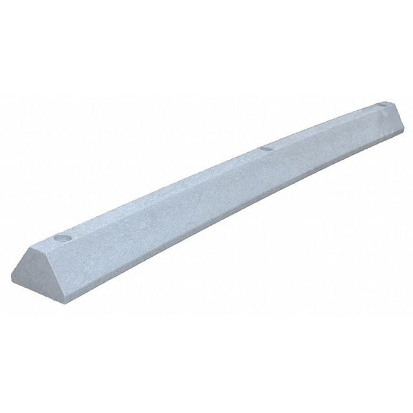 Parking Block, Standard, 6 ft., Gray, Spikes