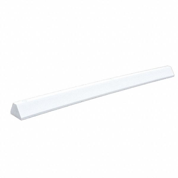 Parking Block, Stndr, 6 ft., White, Spikes