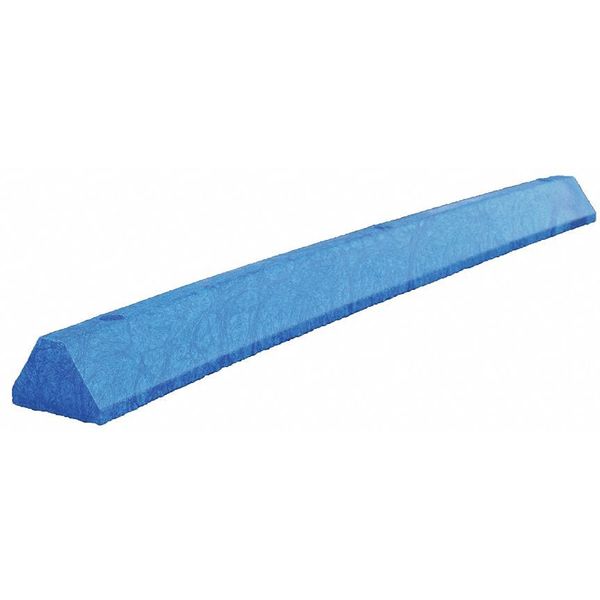 Parking Block, Deluxe, 6 ft., Blue, Spikes
