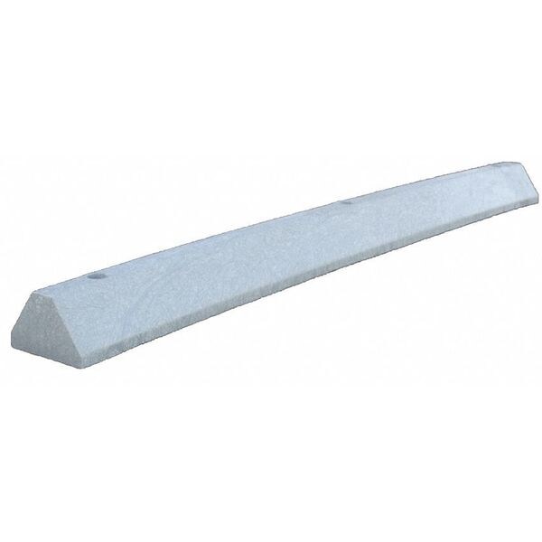 Parking Block, Deluxe, 6 ft., Gray, Spikes