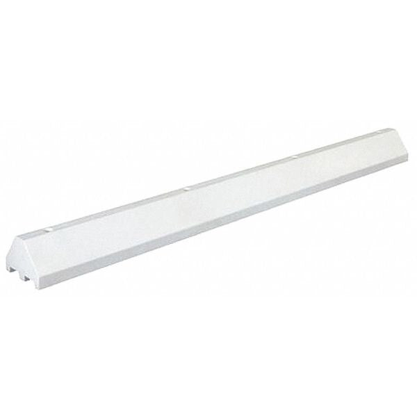 Truck Parking Block, White, 8 ft., Spikes