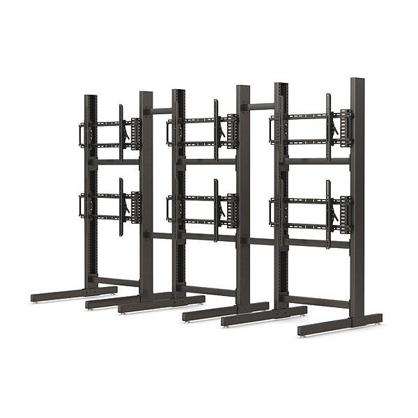Six LED Monitor Floor Stand