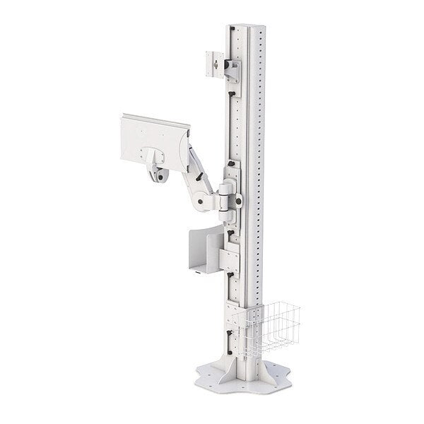Stationary Floor Mount Computer Stand