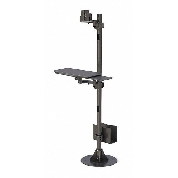Base Bolted Pole Mount Computer Station