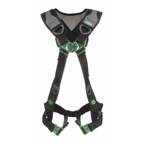 Full Body Harness, Vest Style, XL, Nylon, Black
