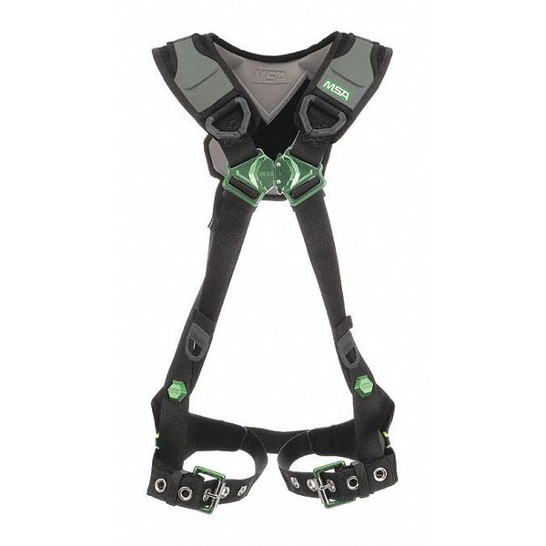 Full Body Harness, Vest Style, M, Nylon, Black