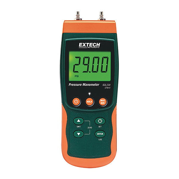 Pressure Manometer/Datalogger, 29psi
