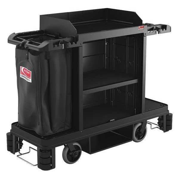 Housekeeping Cart, Premium, 360 deg. Castr